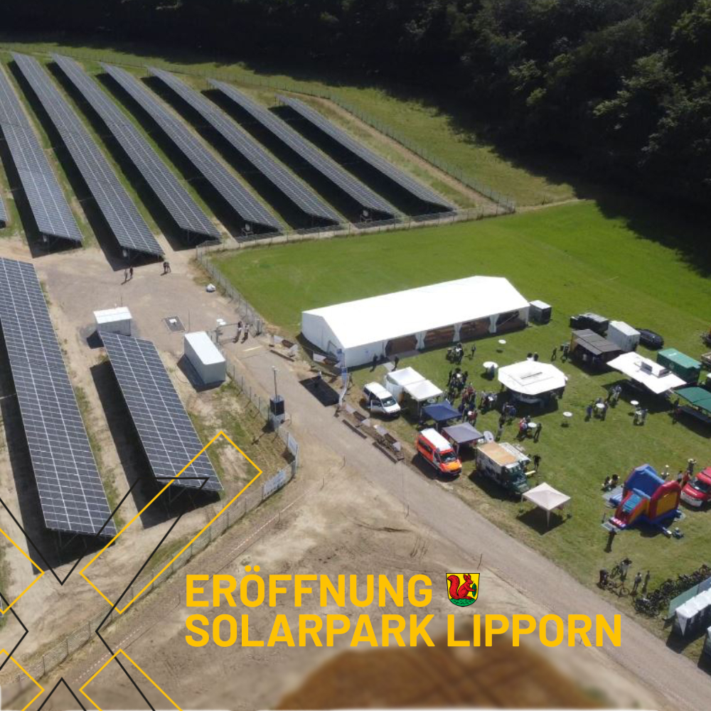 Rückblick von der Eröffnungsfeiert des Solarparks Lipporn am 7. Juli 2024